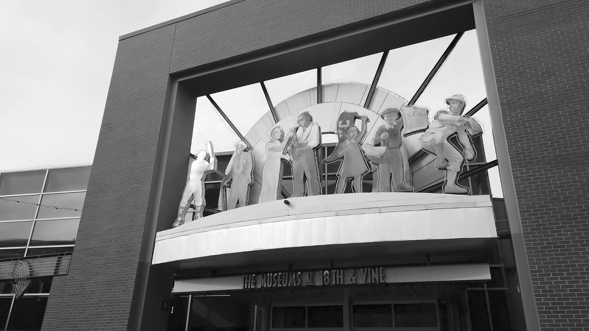 American Jazz and Negro Leagues Baseball Museum in the 18th and Vine district